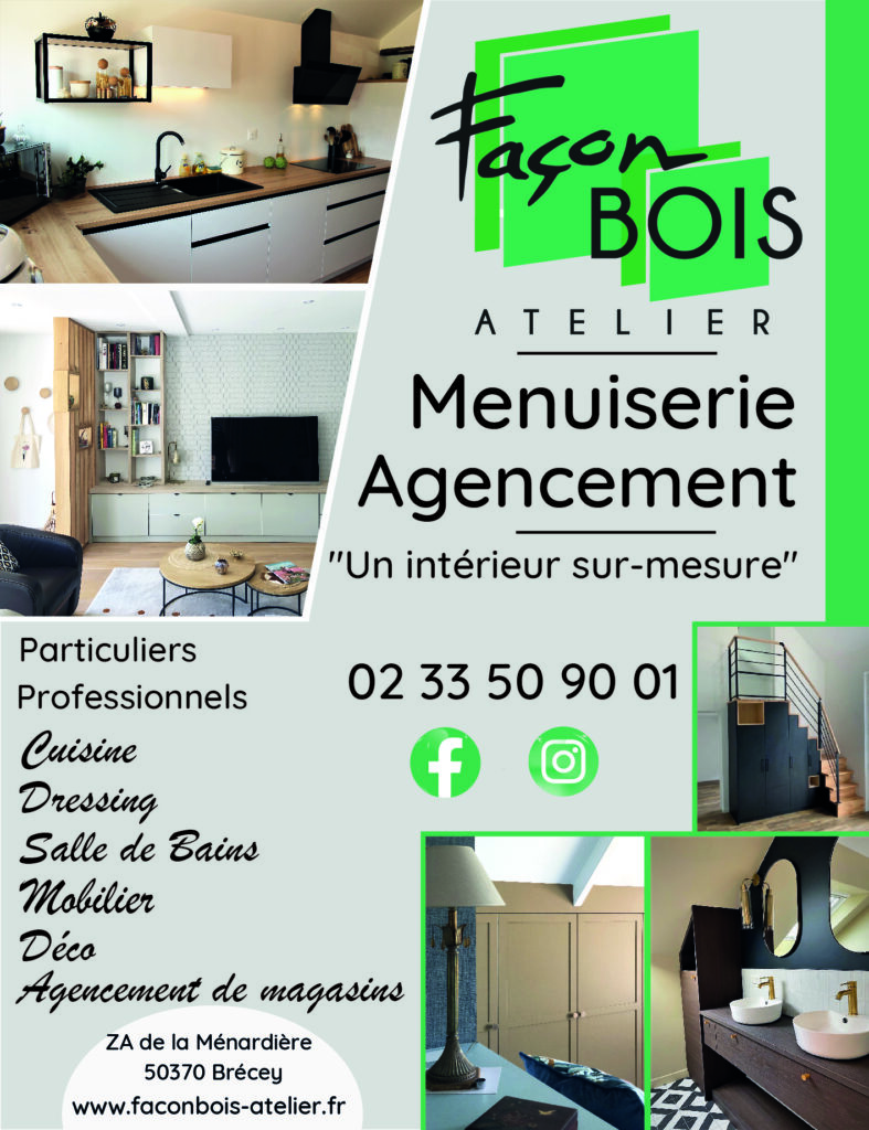 Flyer - affiche publicitaire pour menuisier - Création Com' C Facile